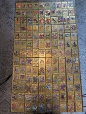 Huge Gold Foil Fan Art Pokémon Card Collection – 130 Cards picture