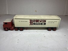 Vintage Winross Toys Semi Truck Trailer White COE Midwestern Express  picture