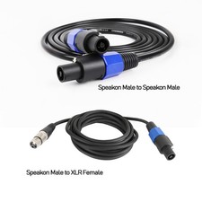 10 20 50 Feet Speakon to XLR Cable Pro PA DJ Stage Studio Speak-on Wire 16 Gauge picture