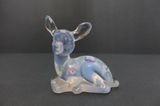 Vintage Fenton Art Glass Deer Hand Painted and Signed by Artist M. Kibbe picture