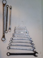 J.H.Williams Wrench Set Vintage 14pc Lot Combination & Double Box End USA picture