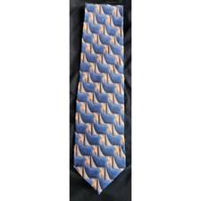 J.Z. Richards Hand Crafted Silk Tie Mens OS Blue Orange Geometric  Nordstrom picture