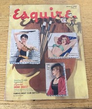 1950 AUGUST ESQUIRE MAGAZINE - GREAT COVER, PHOTOS ads BEST PRICE ON EBAY picture