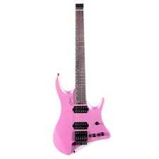 Grote GRHL-03 Headless Solid Body Electric Guitar Pink 6 String picture