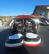 Jordan Air Jordan 1 Men’s High Top Leather Lace Up Black/White/Red CD0461-017 picture