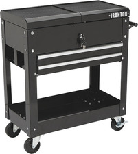Ironton 28In. 2-Drawer Rolling Tool Cart, 350-Lb., Locking Drawers | Heavy-Duty picture