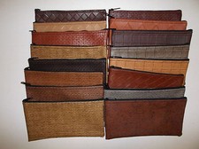 6 Piece Assorted Premium Designer Vinyl Bank Deposit Bag Lot Tool Bag Organizer picture
