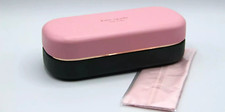 NEW KATE SPADE HARD LARGE PINK GREEN CLAMSHELL CASE EYEGLASSES EYEGLASSES CLOTH picture