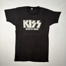 KISS RARE Original Vintage Alive II Tour Concert Shirt Small picture