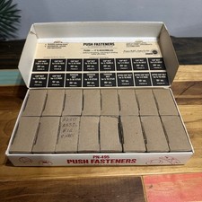 Vintage 1979 Sharon PN-495 Push Fasteners Cap Nut Assortment Hardware NOS picture