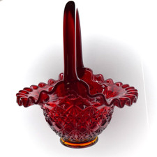 Ruby Red vintage Fenton depression ware 8