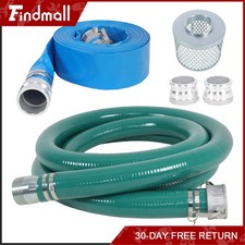 Findmall 3 inch Suction Hose Pump Kit Includes 65ft Blue Hose & 20ft Green Hose picture