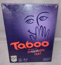 TABOO Board Game By Hasbro The Game of Unspeakable FUN WORD Ages 13+ SEALED picture