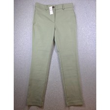 Loft The Sutton Skinny Pants Womens 6 Sage Green Olive Stretch Trousers New picture