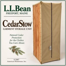 Large VTG L.L. Bean Cedar Canvas Wardrobe Camp Closet 15