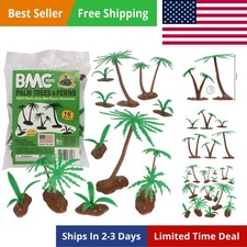 BMC Classic Marx Palm Trees & Jungle Ferns - 16Pc Plastic Playset Accessories picture