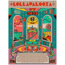 Lollapalooza Chicago Grant Park Jul 31 Aug 3 2025 Music Festival Poster picture