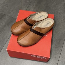 PIKOLINOS Granada Women’s Size 40 US Size 9 Brown Leather Clogs Mules Shoes. picture