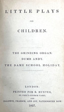 Rare First Edition Book 1827 Maria Edgeworth Little Plays for Children Antique picture