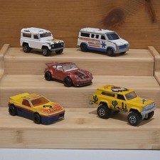 Bundle of 5 Vintage Majorette Die Cast Diecast Cars Lot Made in France picture