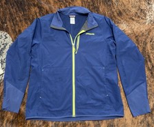 Patagonia Men's All Free Softshell Jacket Size L Chroma Blue Wind Resistance picture