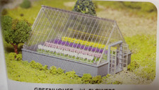 Bachmann PLASTICVILLE #45615  O SCALE Greenhouse W/ Flowers  NEW IN BOX picture