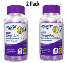 Equate Diphenhydramine HCI Nighttime Sleep-Aid Caplets, 25 mg, 365 Count ( 2pk) picture