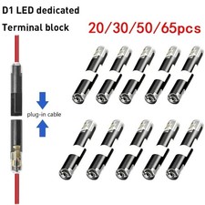 65 Pcs Quick Splice Wire Connectors 1 Way Double Wire Plug with Locking Buckle picture