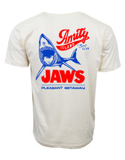 JAWS AMITY ISLAND SURF CLUB GRAPHIC PLEASANT GETAWAY T SHIRT picture