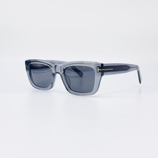 Tom Ford FT1327 Sunglasses Transparent Gray Frame Gray Lens New w/ Box picture