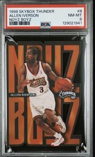 SkyBox 1998-99 Thunder Allen Iverson Noyz Boyz #8 76ers NBA PSA 8 picture