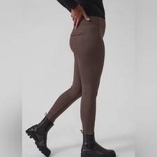 Athleta Delancey Herringbone Tight Legging Brown Chevron Small B041 picture