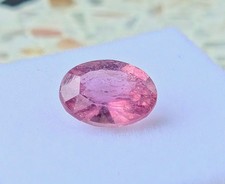 🌸 1.45ct | Certified Natural  Sapphire | Orangy Pink | Oval Faceted Gemstone picture