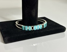 VTG Cheryl Siutza NAVAJO SIGNED Turquoise Inlay 5.5