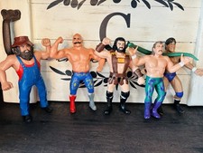 WWF LJN Wrestling Superstars Figure Lot Jake Tito Sheik Hillbilly Hercules picture