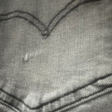 Levi’s Men’s Gray Straight Leg Cotton Denim Jeans Solid Regular Fit Size S picture