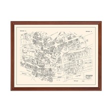 Old Map of Pawtucket, RI 1946 - Vintage Pawtucket Rhode Isla picture