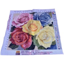 Finished cross stitch Handmade finished size is about 20.8”x 20.8” picture