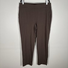 J.Jill Pure Jill Women XL Taupe Affinity French Terry Slim Leg Pants NWOT picture