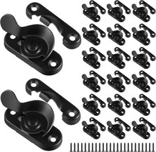 Hicarer 2” Casement Sash Window Locks – Matte Black – 20 Pack 3 Opened picture