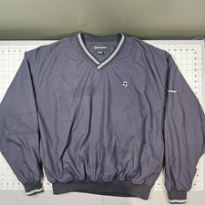 Vintage Taylormade Windbreaker Pullover Large Gray Jacket Golf V Neck  picture
