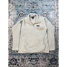 Patagonia Re-Tool Snap-T Pullover Fleece Cream White Polartec Womens Large picture