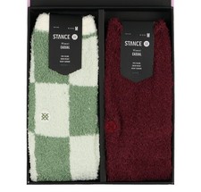 STANCE Women's Patchwork Cozy Crew Socks Box Set sz M Medium (8-10.5) Fuzzy picture