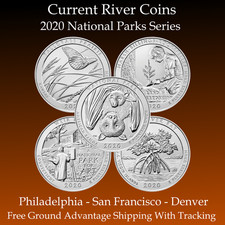 2020-P & D & S  ATB National Parks Complete Set 15 Uncirculated *** Coins *** picture