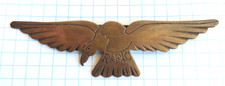WWI Brass RFC Eagle Brooch Royal Flying Corps picture