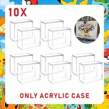 10X Pokemon ETB Magnetic Display Case Acrylic Protect Container Secure Lid picture