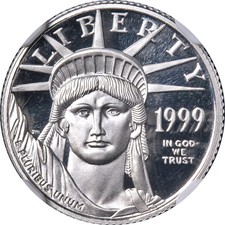 1999-W Platinum American Eagle $10 NGC PF70 Ultra Cameo Brown Label STOCK picture