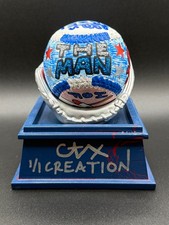 Stan Musial Hand Painted 1/1 Pop Art Career Baseball CARTER X Auto CARDINALS picture