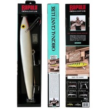 Rapala's 24.5” Giant Fishing Lure, Décor, Silver Black, 2.5 lbs picture