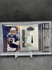 2003 Playoff Honors TOM BRADY /29 Playoff GAME-WORN Name Patch #PP-12 BGS 8 picture